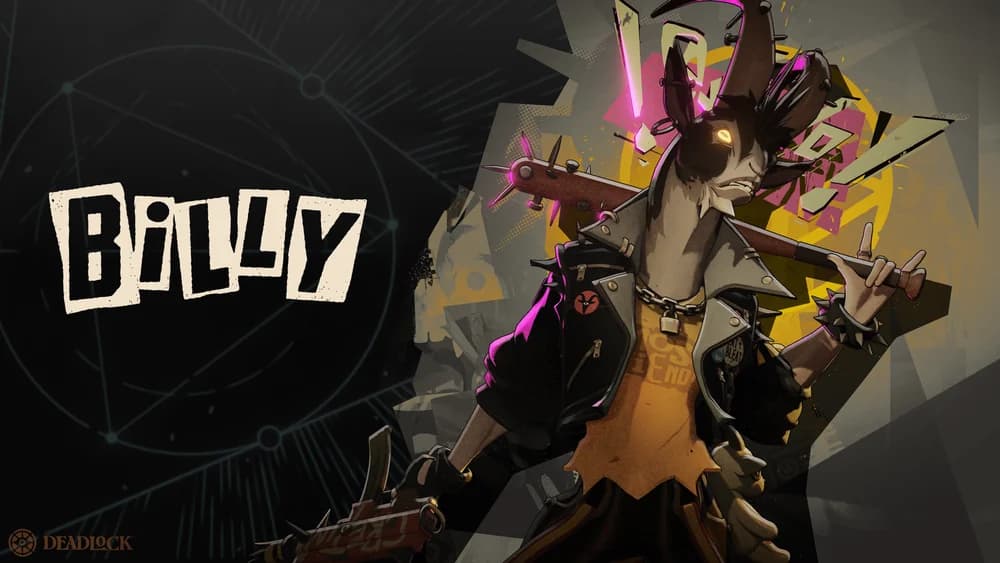 Official Deadlock promotional artwork featuring Billy